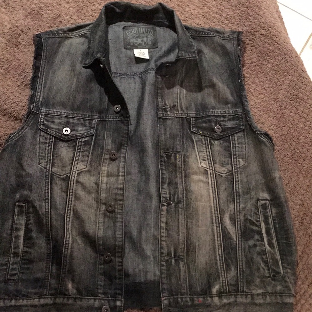 Ecko Black Jean Vest